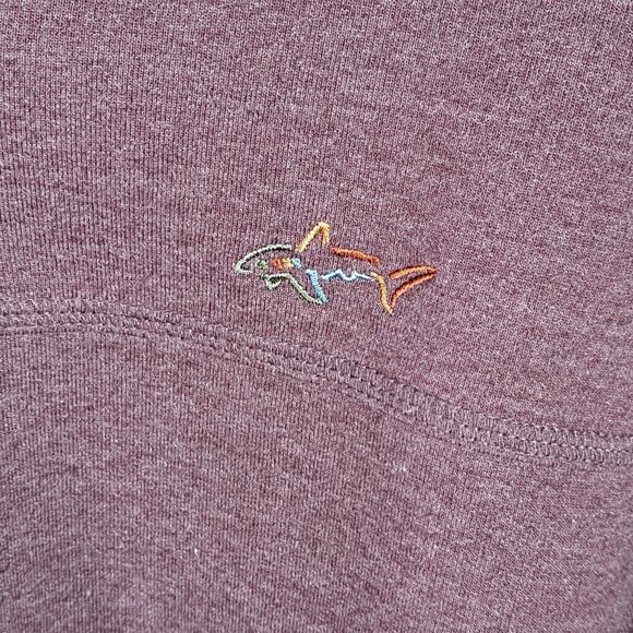 Greg Norman for Tasso Ella Size Large Heathered Maroon 1/4 Zip Pullover EUC - Picture 2 of 9